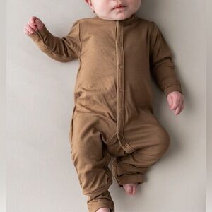 Kyte Baby Bamboo Romper, 12-18, Coffee